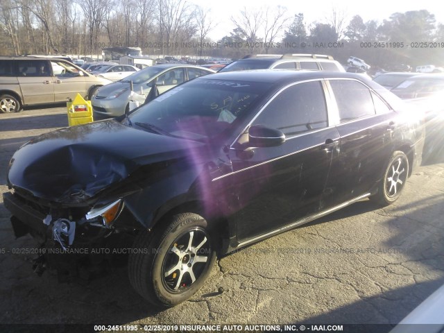 4T1BF1FK6CU076563 - 2012 TOYOTA CAMRY SE/LE/XLE BLACK photo 2