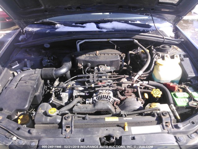 JF1SG65643H763638 - 2003 SUBARU FORESTER 2.5XS Қара фото 10