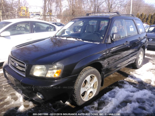 JF1SG65643H763638 - 2003 SUBARU FORESTER 2.5XS Қара фото 2