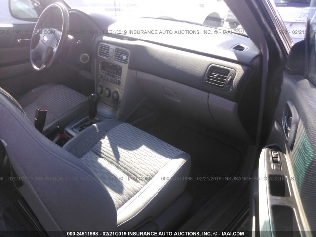 JF1SG65643H763638 - 2003 SUBARU FORESTER 2.5XS Қара фото 5