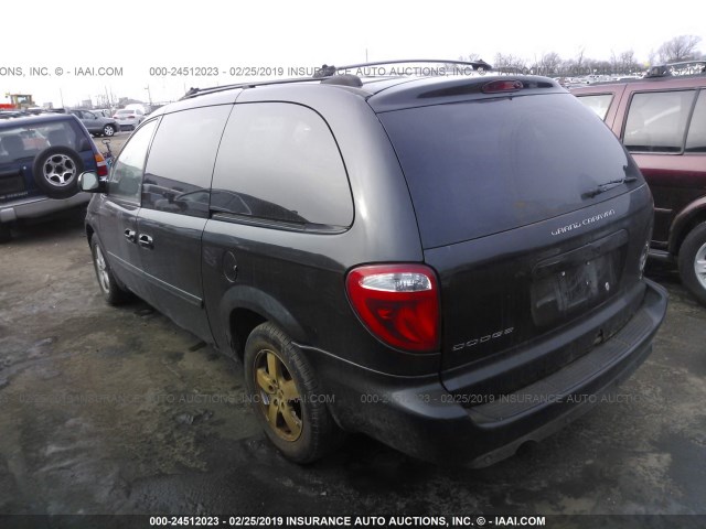 2D4GP44L55R435649 - 2005 DODGE GRAND CARAVAN SXT BLACK photo 3