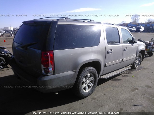 1GKS2KE75DR228585 - 2013 GMC YUKON XL K1500 SLT GRAY photo 4