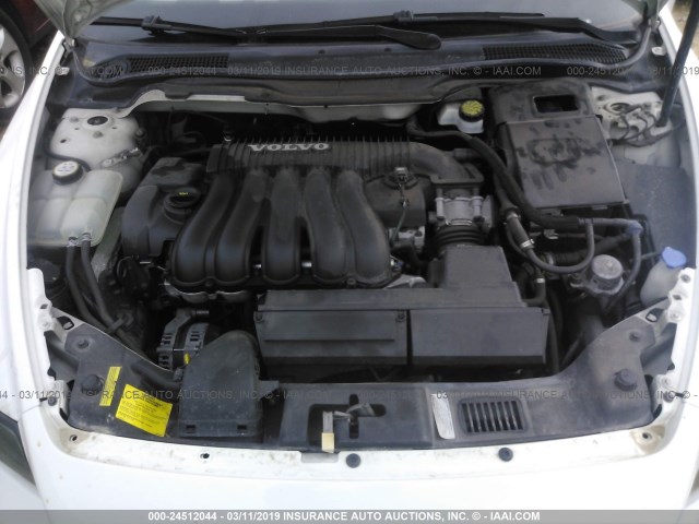 YV1MS390352100941 - 2005 VOLVO S40 2.4I WHITE photo 10