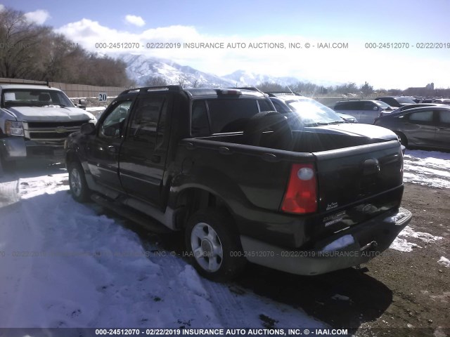 1FMZU67E72UA97513 - 2002 FORD EXPLORER SPORT TR  GREEN photo 3