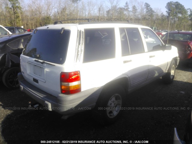 1J4GZ58S2WC279802 - 1998 JEEP GRAND CHEROKEE LAREDO/TSI WHITE photo 4