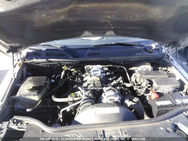 1J8HH48P67C616078 - 2007 JEEP COMMANDER SILVER photo 10