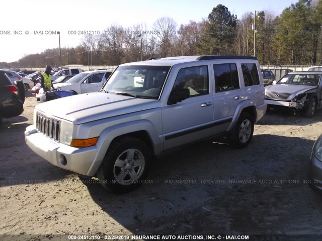 1J8HH48P67C616078 - 2007 JEEP COMMANDER SILVER photo 2