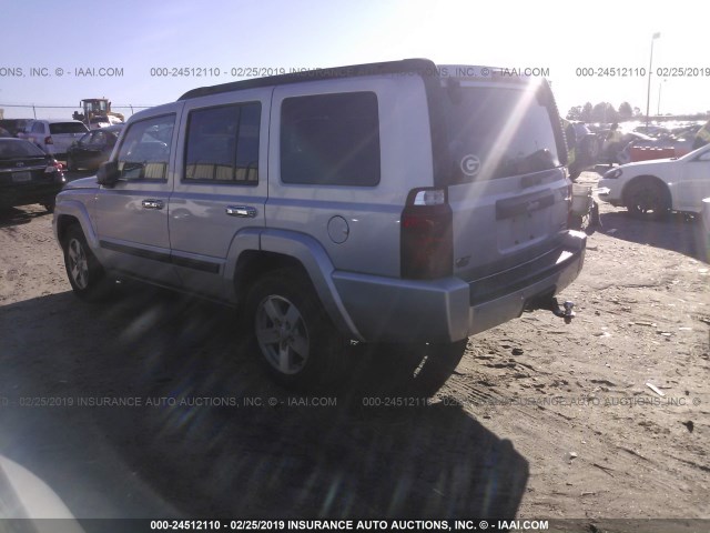1J8HH48P67C616078 - 2007 JEEP COMMANDER SILVER photo 3