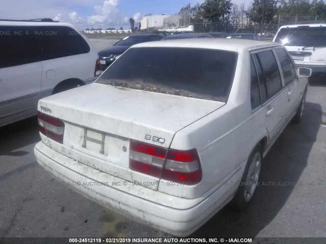 YV1KS9609W1131293 - 1998 VOLVO S90 WHITE photo 4