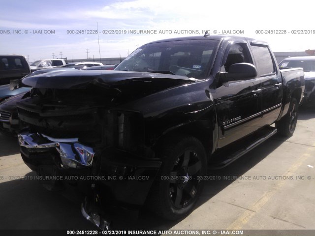 3GCRCREA1AG205358 - 2010 CHEVROLET SILVERADO C1500  LS BLACK photo 2