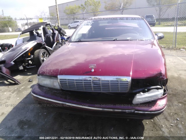 1G1BL52P8SR148282 - 1995 CHEVROLET CAPRICE / IMPALA CLASSIC/SS MAROON photo 6