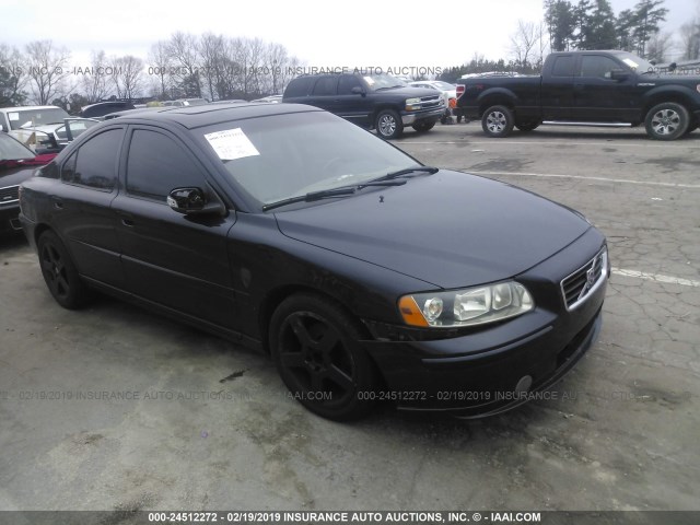 YV1RS592072607480 - 2007 VOLVO S60 2.5T BLACK photo 1