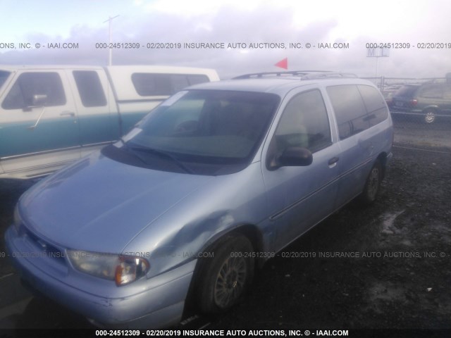 2FMDA5143WBA32330 - 1998 FORD WINDSTAR WAGON BLUE photo 2