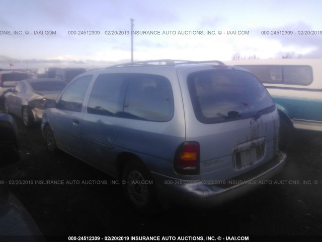 2FMDA5143WBA32330 - 1998 FORD WINDSTAR WAGON BLUE photo 3