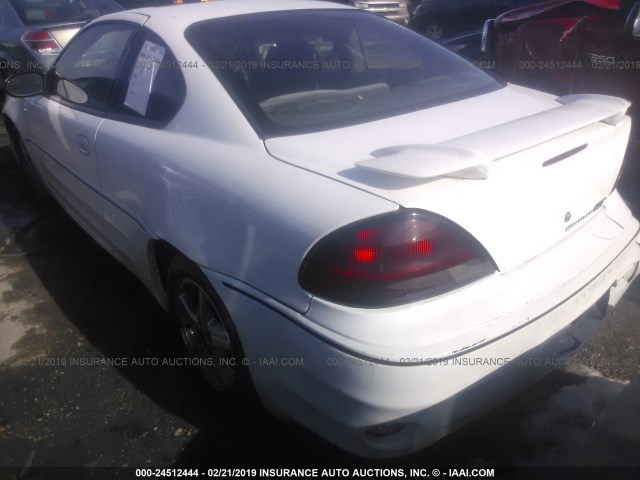 1G2NW12E12C296106 - 2002 PONTIAC GRAND AM GT WHITE photo 3