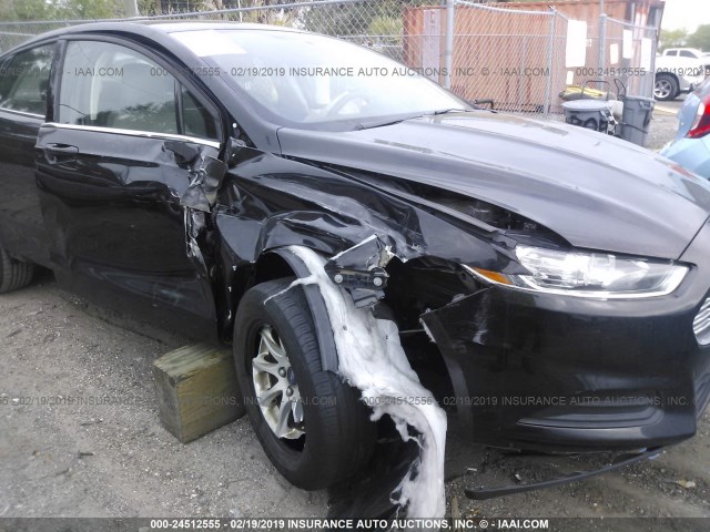 3FA6P0G77FR289675 - 2015 FORD FUSION S BLACK photo 6