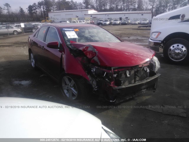 4T1BF1FK5CU583809 - 2012 TOYOTA CAMRY SE/LE/XLE 红色 照片 1
