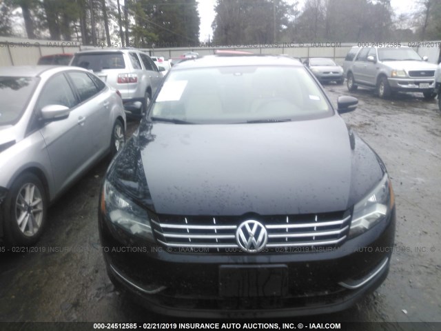 1VWBV7A30FC050056 - 2015 VOLKSWAGEN PASSAT SE BLACK photo 6