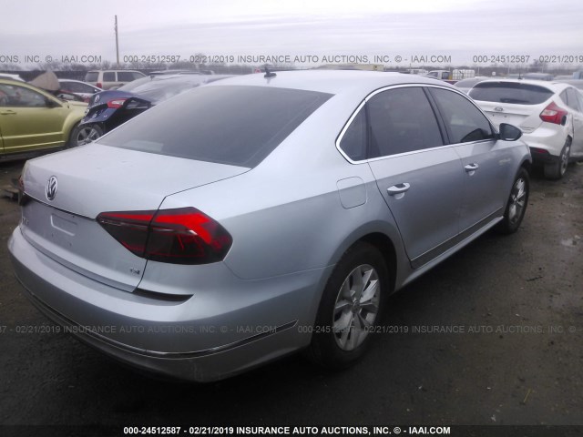 1VWAT7A36HC017275 - 2017 VOLKSWAGEN PASSAT S SILVER photo 4