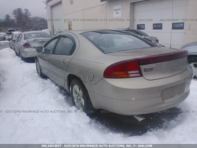 2B3HD46R14H687593 - 2004 DODGE INTREPID SE GOLD photo 3