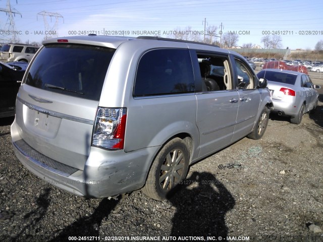 2A4RR8DGXBR690488 - 2011 CHRYSLER TOWN & COUNTRY TOURING L SILVER photo 4