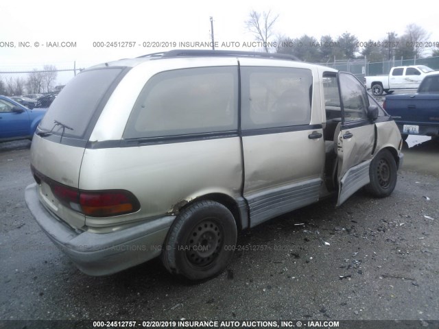 JT3AC12R9N1043237 - 1992 TOYOTA PREVIA LE BEIGE photo 4