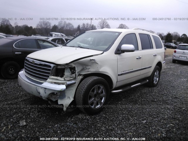 1A8HX58P29F705513 - 2009 CHRYSLER ASPEN LIMITED WHITE photo 2