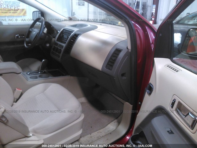 2FMDK46C67BA57277 - 2007 FORD EDGE SE RED photo 5