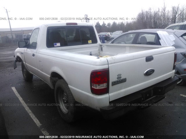 1FTYR10D06PA40080 - 2006 FORD RANGER WHITE photo 3