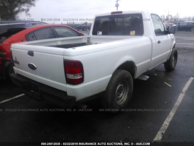 1FTYR10D06PA40080 - 2006 FORD RANGER WHITE photo 4