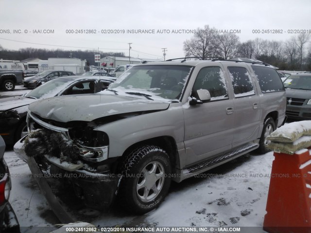 1GKFK66U95J143021 - 2005 GMC YUKON XL DENALI Pewter photo 2