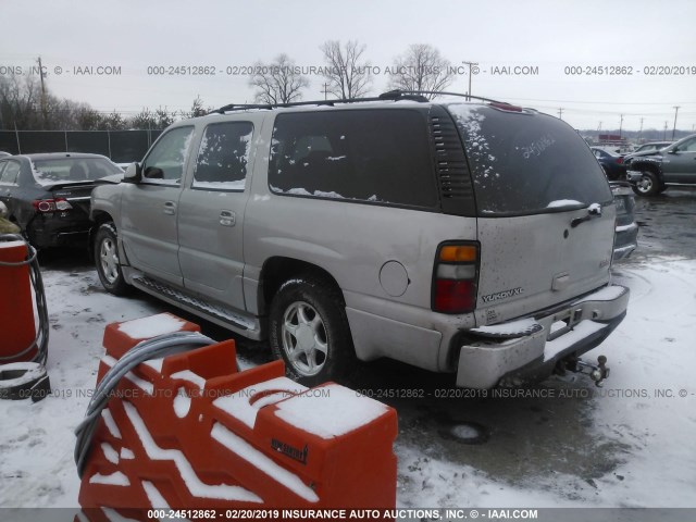 1GKFK66U95J143021 - 2005 GMC YUKON XL DENALI Pewter photo 3