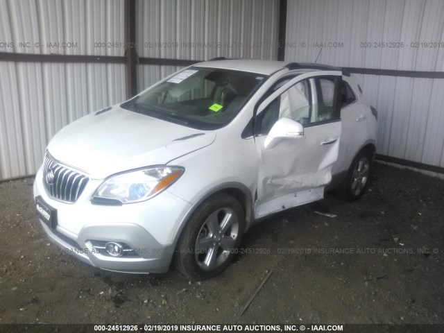 KL4CJBSB6FB127007 - 2015 BUICK ENCORE CONVENIENCE WHITE photo 2