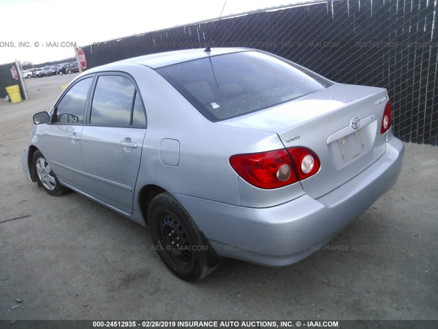 1NXBR32E77Z774267 - 2007 TOYOTA COROLLA CE/LE/S SILVER photo 3