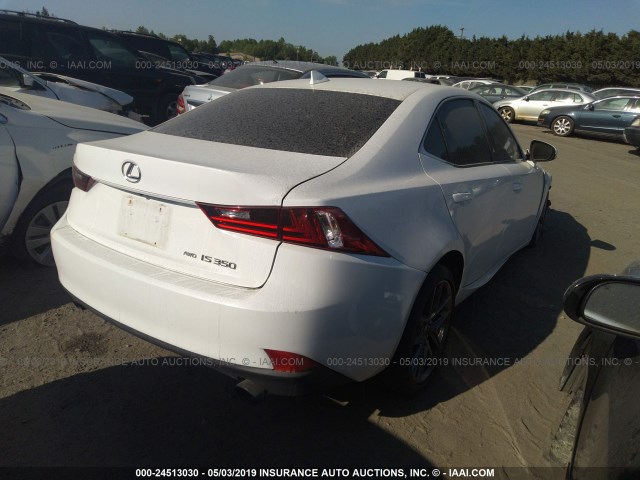 JTHCE1D20E5000167 - 2014 LEXUS IS 350 WHITE photo 4