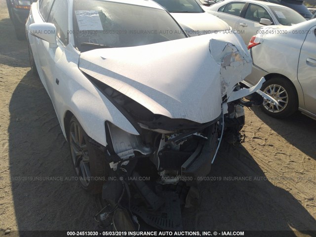 JTHCE1D20E5000167 - 2014 LEXUS IS 350 WHITE photo 6