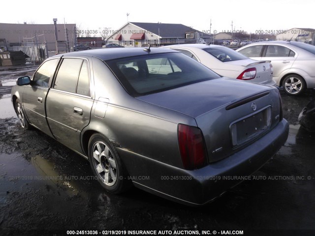 1G6KF57955U229589 - 2005 CADILLAC DEVILLE DTS GRAY photo 3