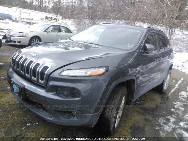 1C4PJMCS4FW530090 - 2015 JEEP CHEROKEE LATITUDE GRAY photo 2