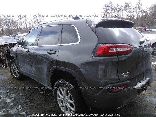 1C4PJMCS4FW530090 - 2015 JEEP CHEROKEE LATITUDE GRAY photo 3