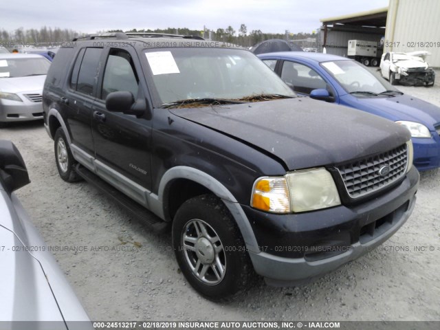 1FMZU63E82UA63683 - 2002 FORD EXPLORER XLT BLACK photo 1