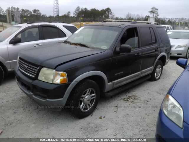 1FMZU63E82UA63683 - 2002 FORD EXPLORER XLT BLACK photo 2