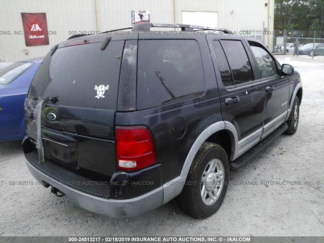 1FMZU63E82UA63683 - 2002 FORD EXPLORER XLT BLACK photo 4