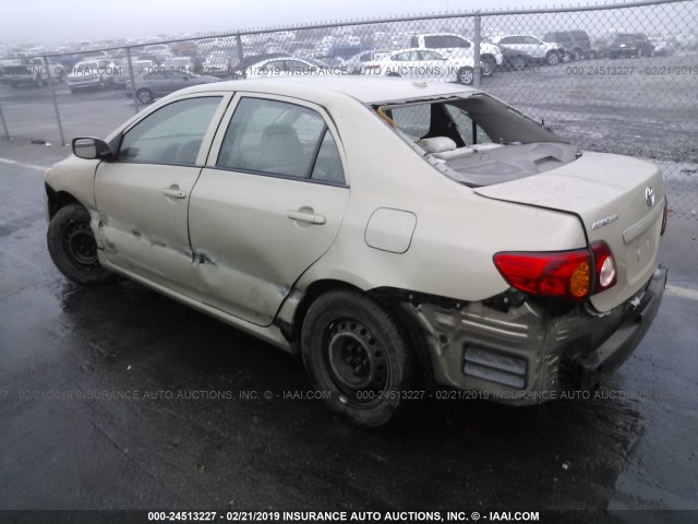 1NXBU40E99Z070212 - 2009 TOYOTA COROLLA S/LE/XLE GOLD photo 3