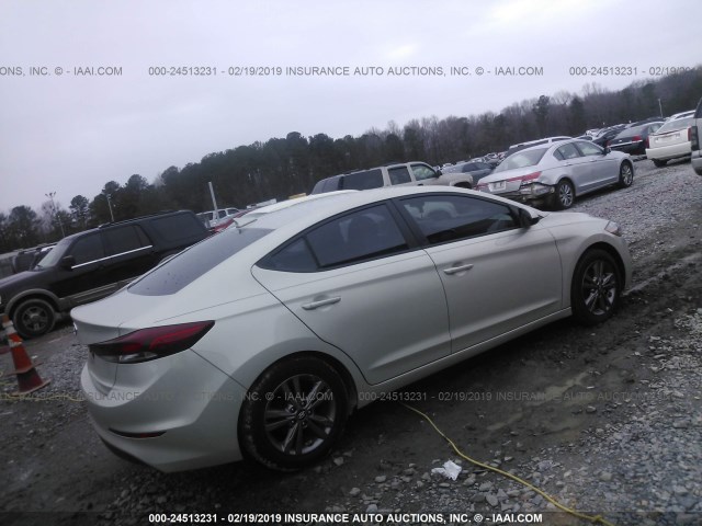 5NPD84LF0HH173758 - 2017 HYUNDAI ELANTRA SE/VALUE/LIMITED GRAY photo 4