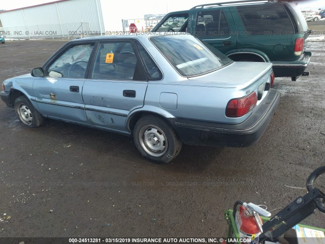 1Y1SK5166LZ043062 - 1990 GEO PRIZM LSI Light Blue photo 3