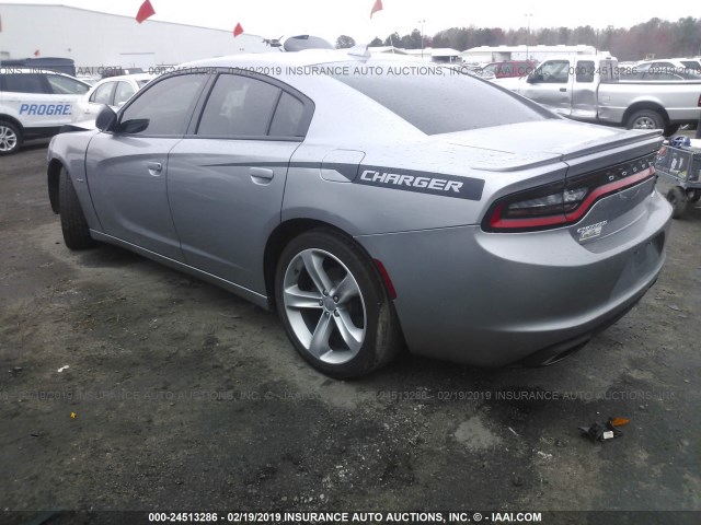 2C3CDXCT4GH227489 - 2016 DODGE CHARGER R/T GRAY photo 3