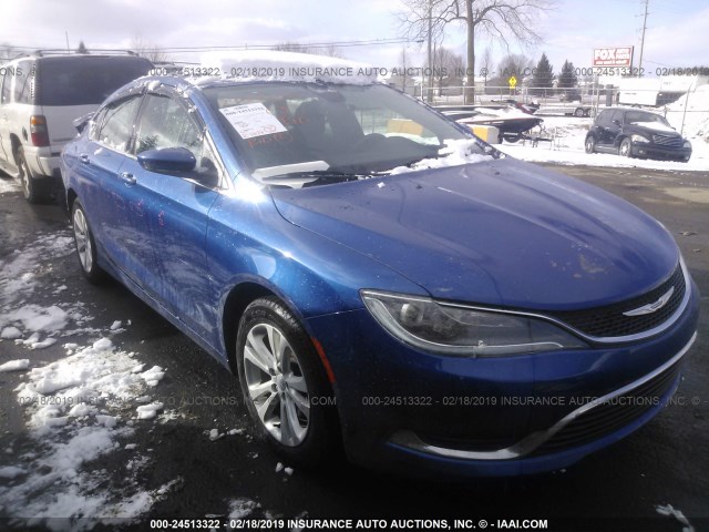 1C3CCCAB1GN104794 - 2016 CHRYSLER 200 LIMITED BLUE photo 1