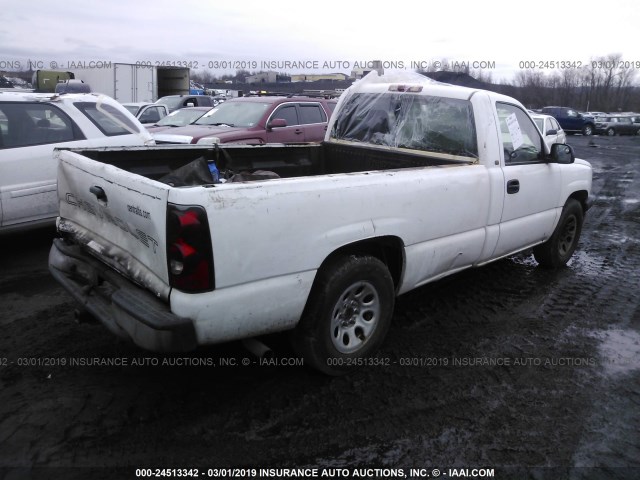 1GCEC14X85Z339831 - 2005 CHEVROLET SILVERADO C1500 WHITE photo 4