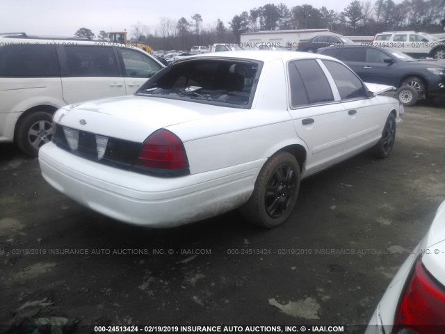 2FAHP71V38X156876 - 2008 FORD CROWN VICTORIA POLICE INTERCEPTOR WHITE photo 4