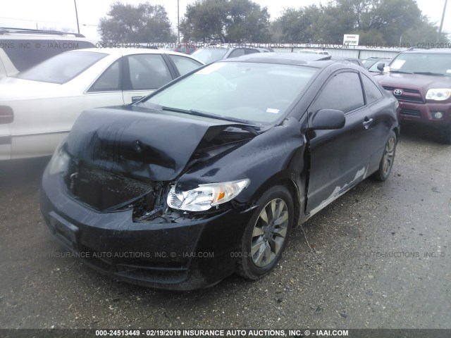 2HGFG12969H511200 - 2009 HONDA CIVIC EXL BLACK photo 2